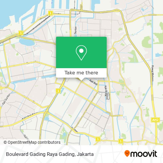 Boulevard Gading Raya Gading map