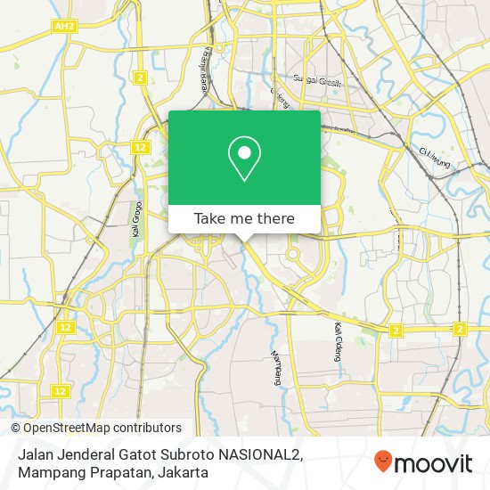 Jalan Jenderal Gatot Subroto NASIONAL2, Mampang Prapatan map