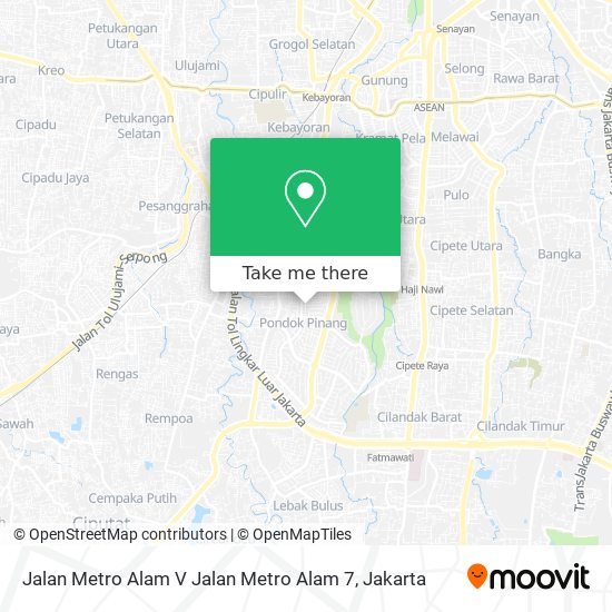 Jalan Metro Alam V Jalan Metro Alam 7 map