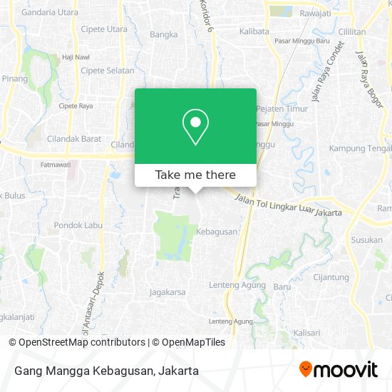 Gang Mangga Kebagusan map