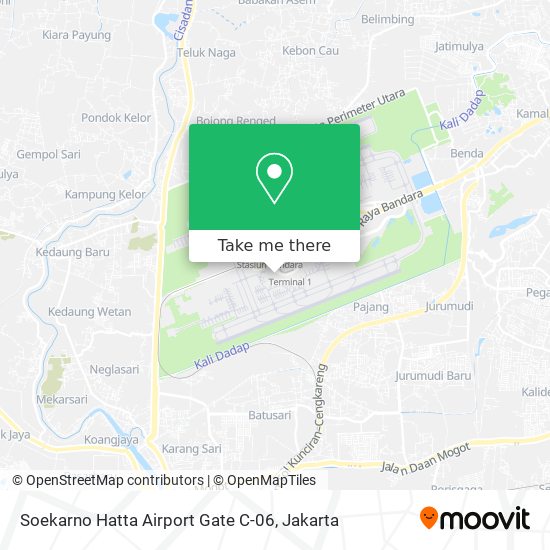 Soekarno Hatta Airport Gate C-06 map