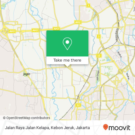 Jalan Raya Jalan Kelapa, Kebon Jeruk map