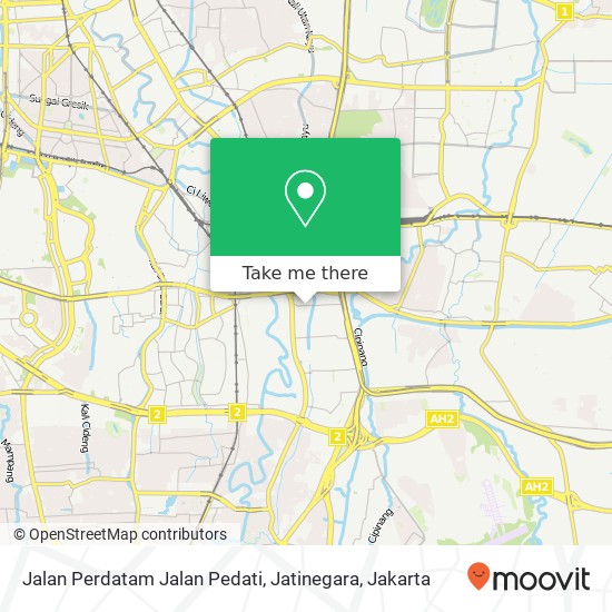 Jalan Perdatam Jalan Pedati, Jatinegara map