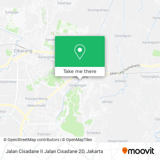 Jalan Cisadane II Jalan Cisadane 2D map