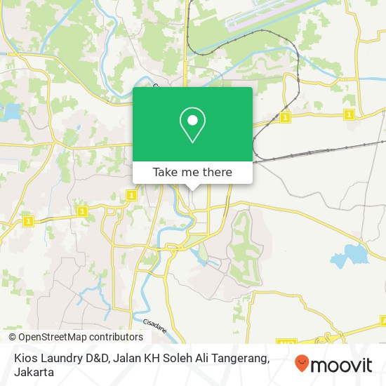 Kios Laundry D&D, Jalan KH Soleh Ali Tangerang map