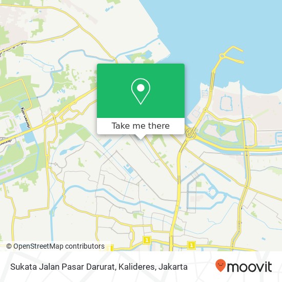 Sukata Jalan Pasar Darurat, Kalideres map