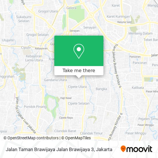 Jalan Taman Brawijaya Jalan Brawijaya 3 map