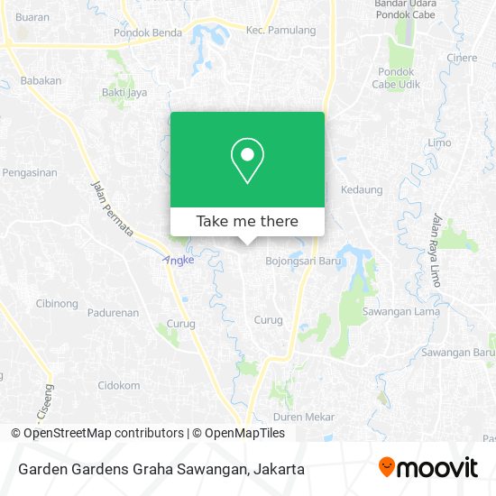 Garden Gardens Graha Sawangan map
