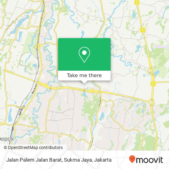 Jalan Palem Jalan Barat, Sukma Jaya map