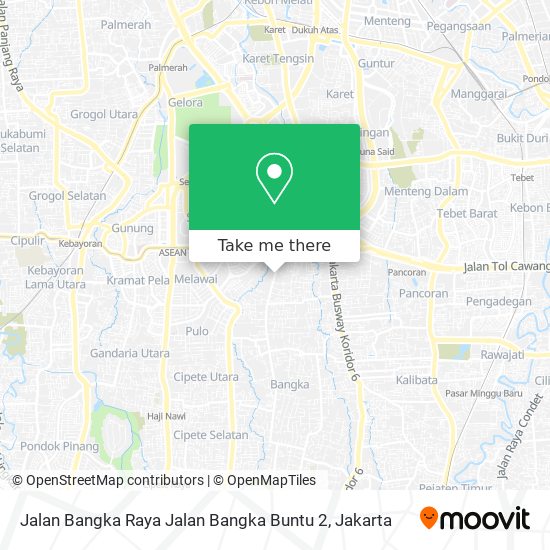 Jalan Bangka Raya Jalan Bangka Buntu 2 map