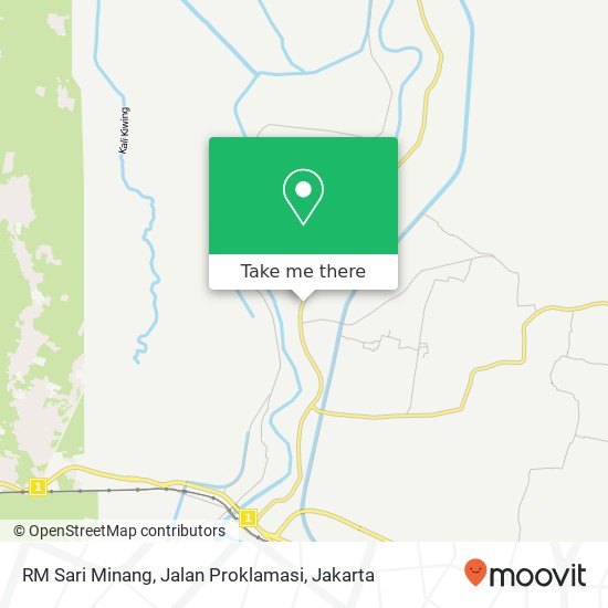 RM Sari Minang, Jalan Proklamasi map