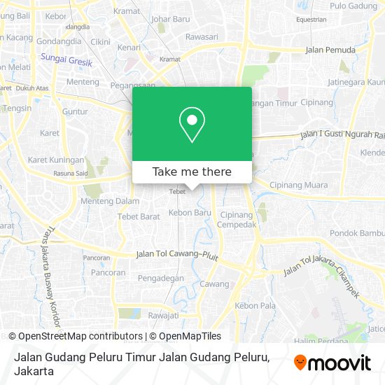 Jalan Gudang Peluru Timur Jalan Gudang Peluru map