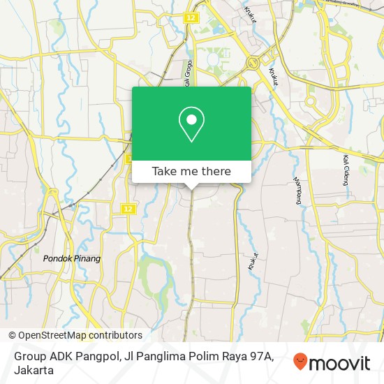 Group ADK Pangpol, Jl Panglima Polim Raya 97A map
