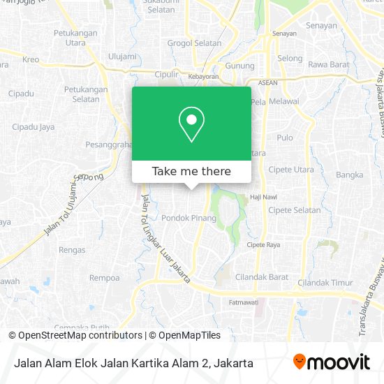 Jalan Alam Elok Jalan Kartika Alam 2 map
