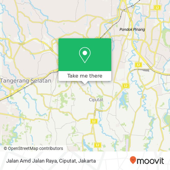 Jalan Amd Jalan Raya, Ciputat map