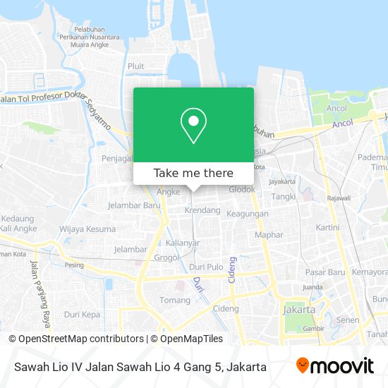 Sawah Lio IV Jalan Sawah Lio 4 Gang 5 map