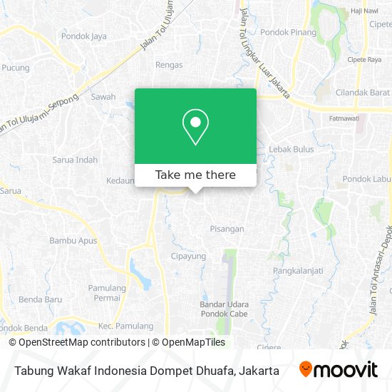 Tabung Wakaf Indonesia Dompet Dhuafa map