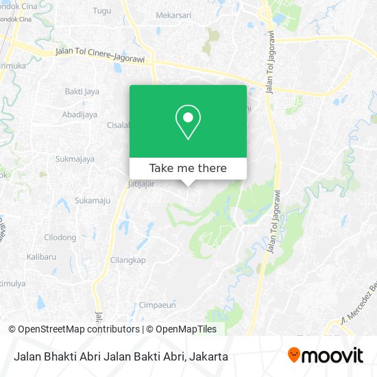 Jalan Bhakti Abri Jalan Bakti Abri map