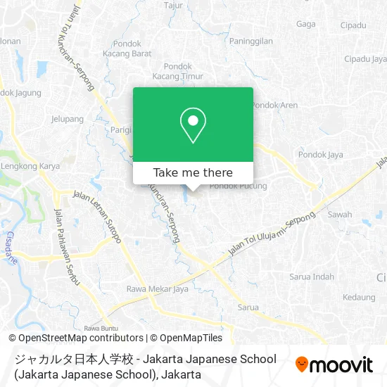 ジャカルタ日本人学校 - Jakarta Japanese School map