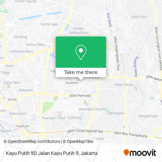 Kayu Putih 9D Jalan Kayu Putih 9 map