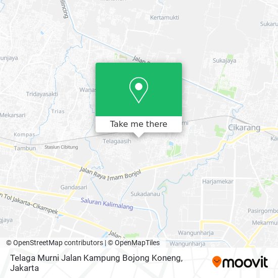 Telaga Murni Jalan Kampung Bojong Koneng map