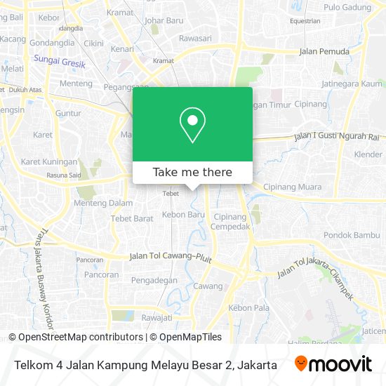 Telkom 4 Jalan Kampung Melayu Besar 2 map
