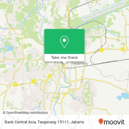 Bank Central Asia, Tangerang 15111 map