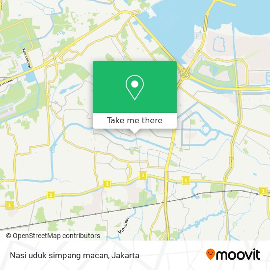 Nasi uduk simpang macan map