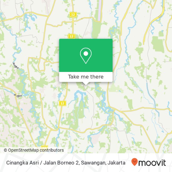 Cinangka Asri / Jalan Borneo 2, Sawangan map