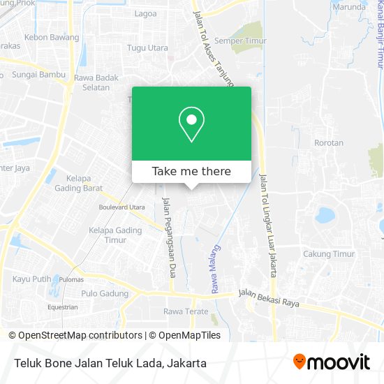 Teluk Bone Jalan Teluk Lada map