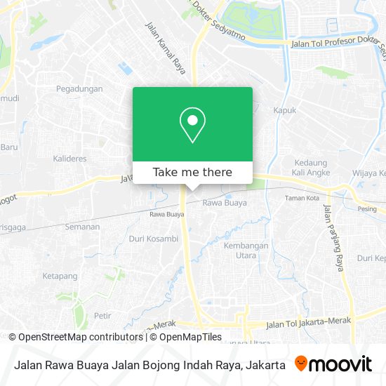 Jalan Rawa Buaya Jalan Bojong Indah Raya map