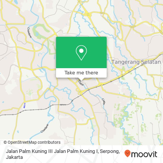 Jalan Palm Kuning III Jalan Palm Kuning I, Serpong map