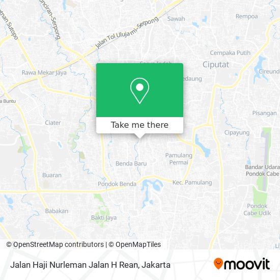 Jalan Haji Nurleman Jalan H Rean map