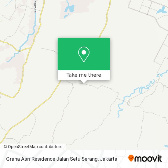 Graha Asri Residence Jalan Setu Serang map