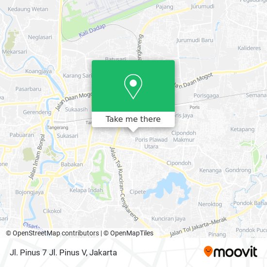 Jl. Pinus 7 Jl. Pinus V map