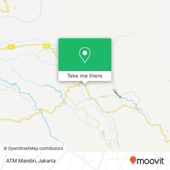 ATM Mandiri map