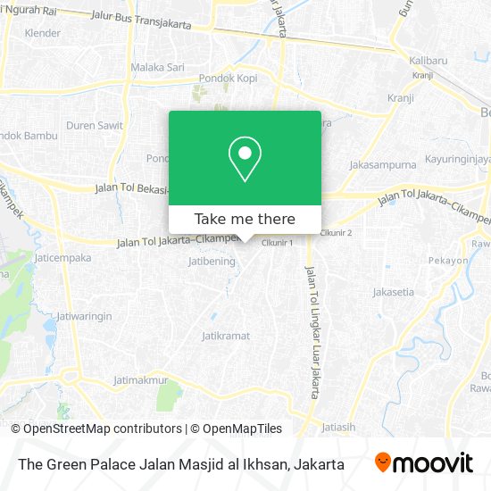 The Green Palace Jalan Masjid al Ikhsan map
