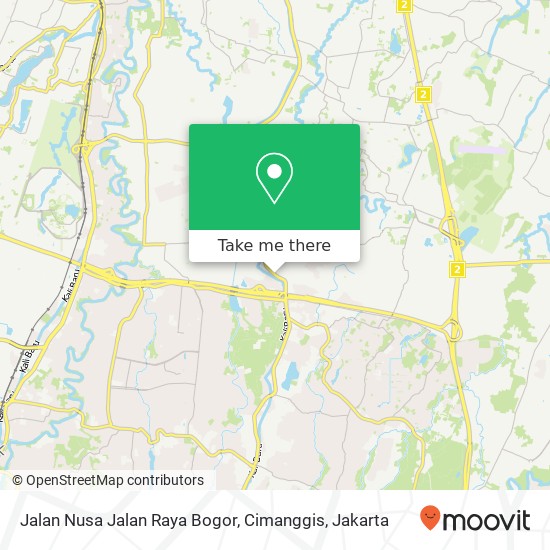 Jalan Nusa Jalan Raya Bogor, Cimanggis map