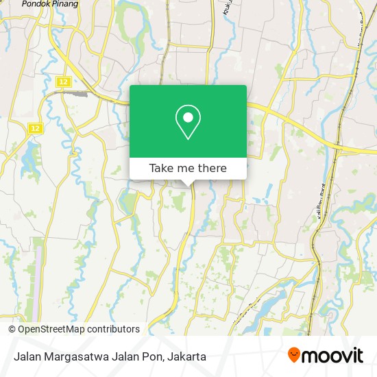 Jalan Margasatwa Jalan Pon map