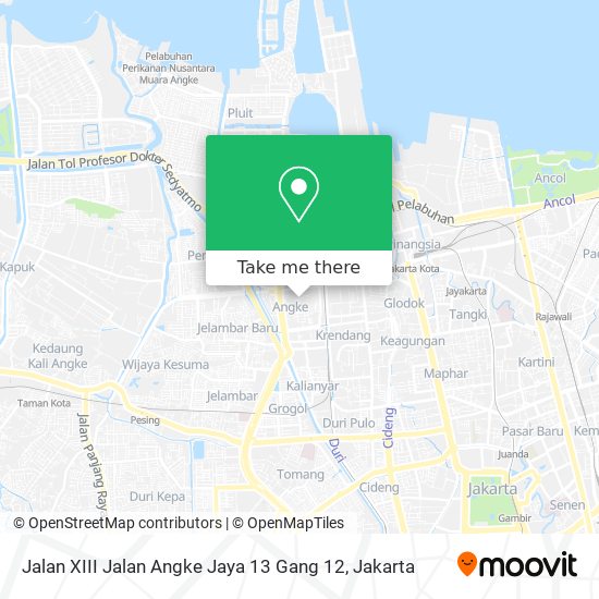 Jalan XIII Jalan Angke Jaya 13 Gang 12 map