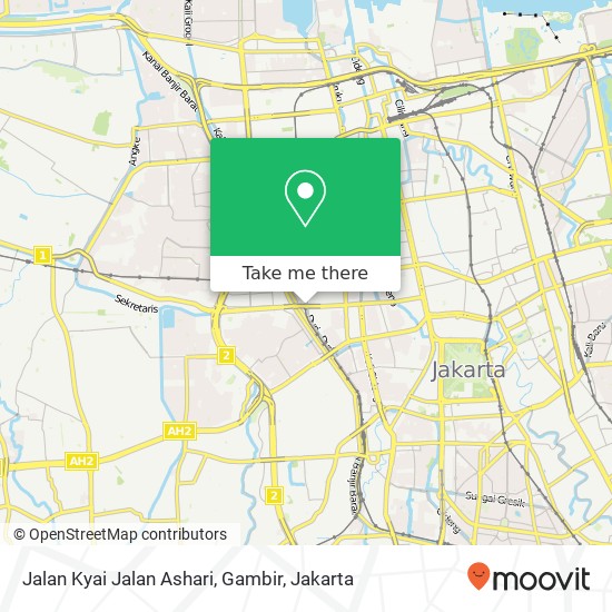 Jalan Kyai Jalan Ashari, Gambir map