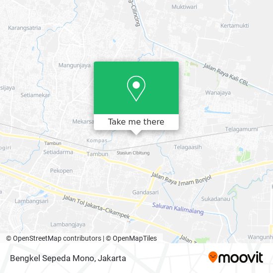 Bengkel Sepeda Mono map