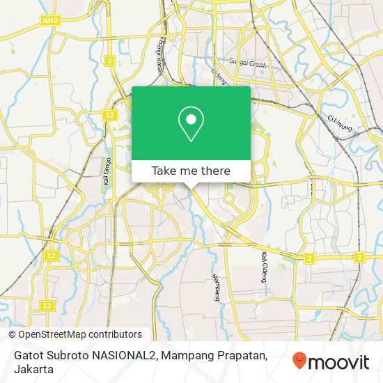 Gatot Subroto NASIONAL2, Mampang Prapatan map
