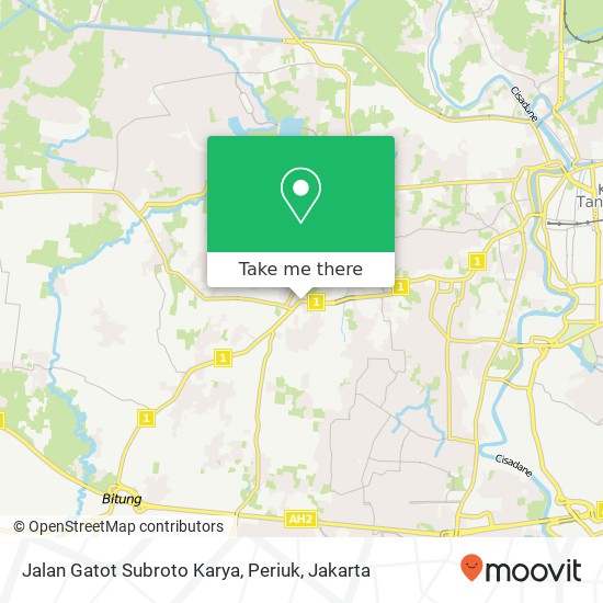 Jalan Gatot Subroto Karya, Periuk map