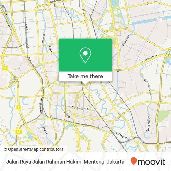 Jalan Raya Jalan Rahman Hakim, Menteng map