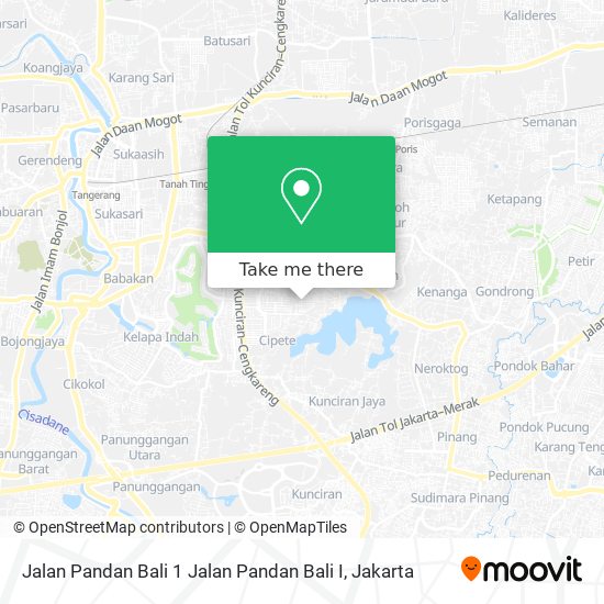 Jalan Pandan Bali 1 Jalan Pandan Bali I map