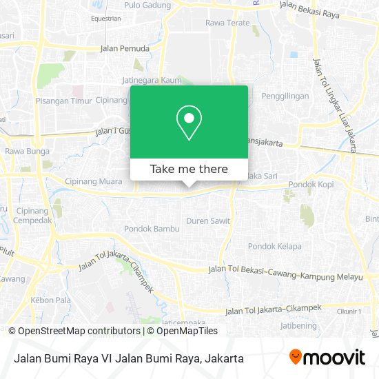 Jalan Bumi Raya VI Jalan Bumi Raya map