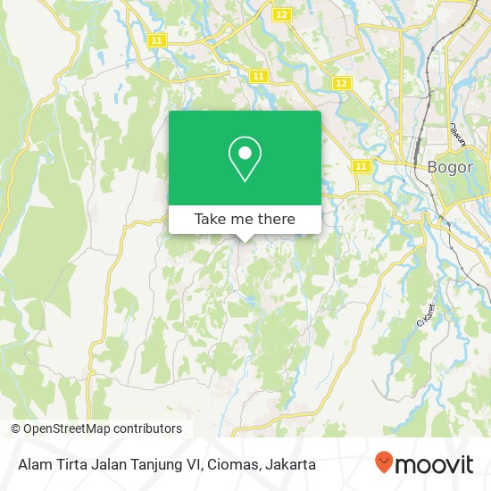 Alam Tirta Jalan Tanjung VI, Ciomas map