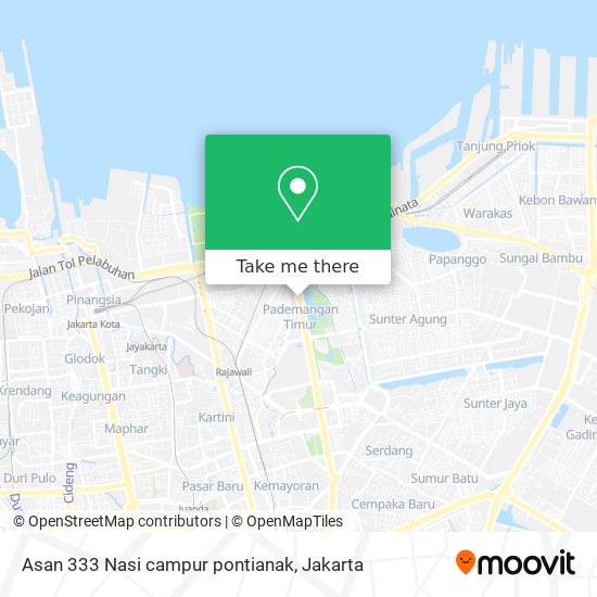 Asan 333 Nasi campur pontianak map