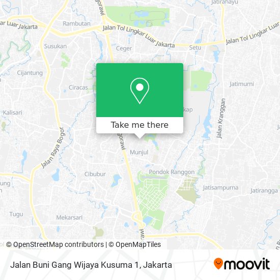 Jalan Buni Gang Wijaya Kusuma 1 map